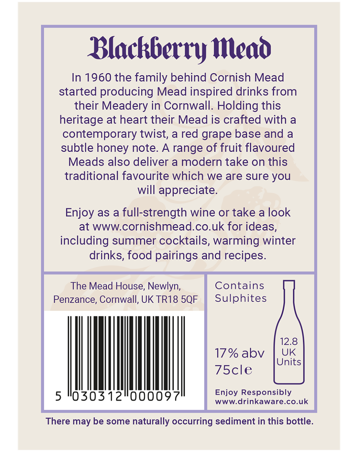 Blackberry Mead - Cornish Mead Co.